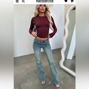 Stylish Blue Flare Jeans